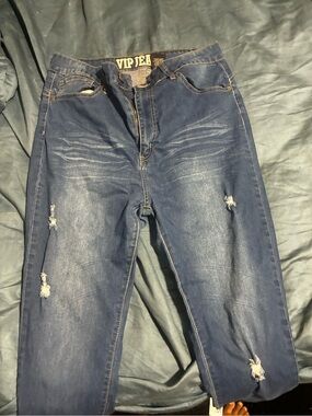 VIP Men’s Distressed Blue Jeans